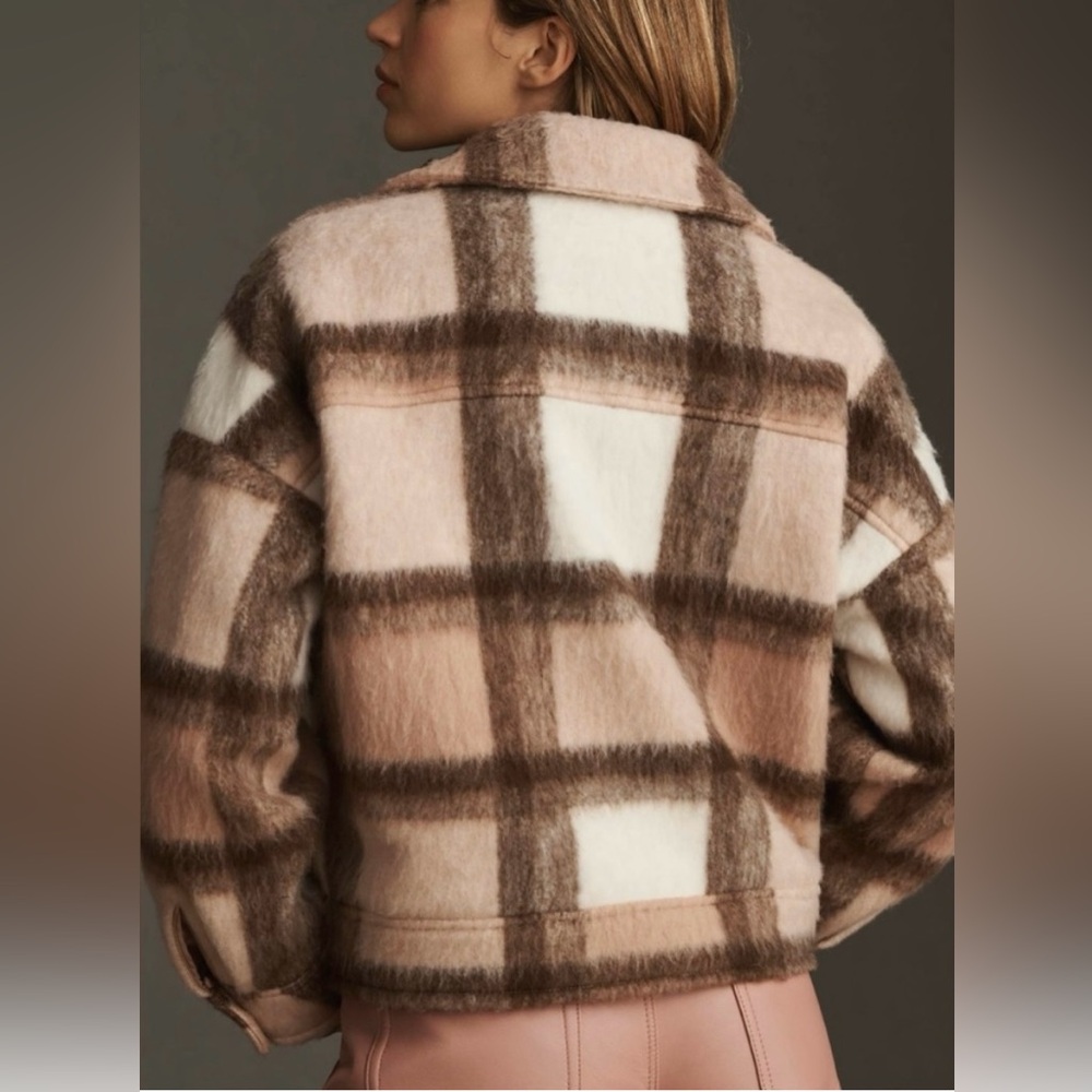 Anthropologie Plaid Coat - Size S - Picture 2 of 8